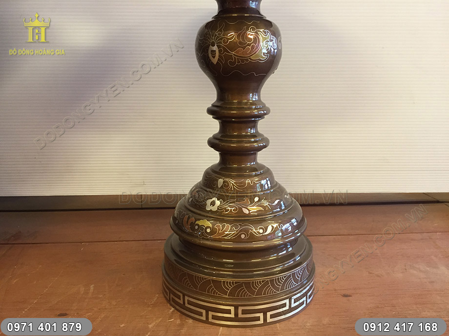 tam sự đỉnh nến ngũ sắc 60cm